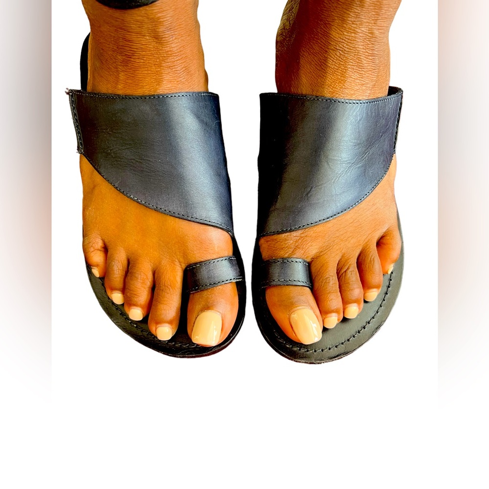 Free People San Antoni Slide Sandal Women's Size 37/ US 7 Black